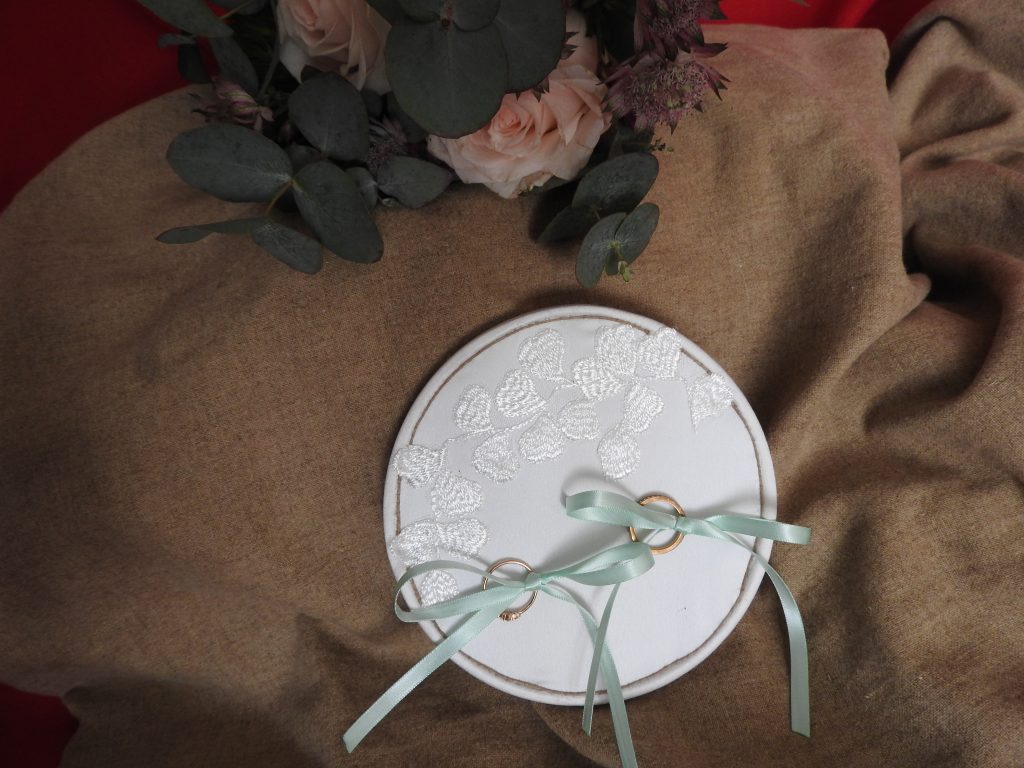 Coussin d'alliances cercle Bohème