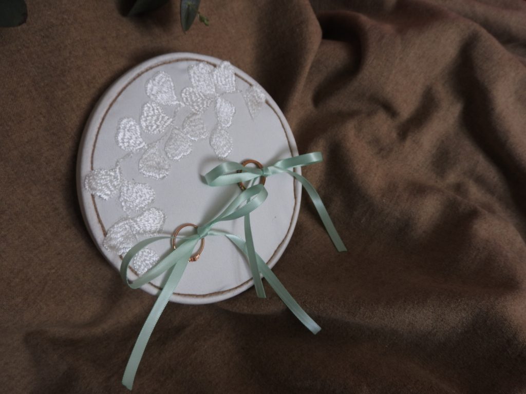 Coussin d'alliances cercle Bohème