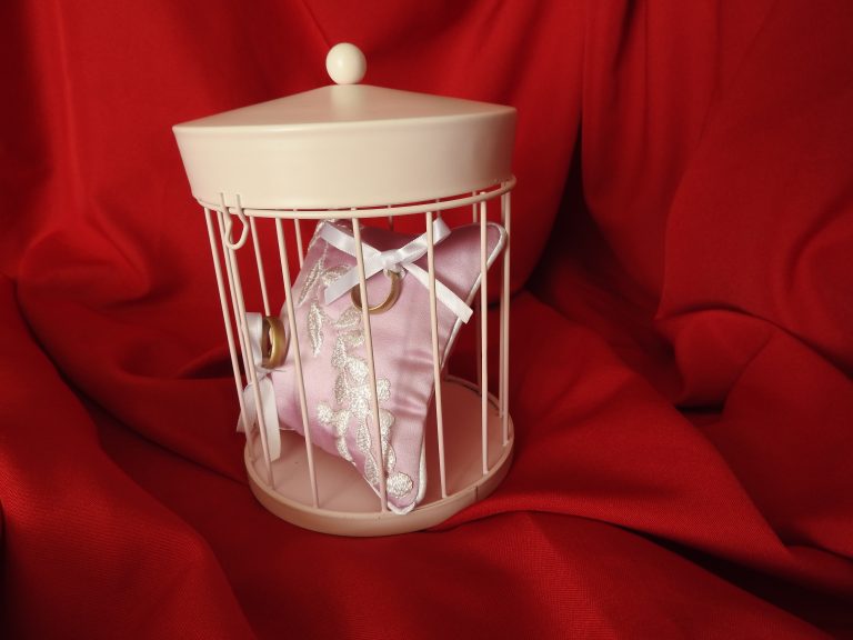 Coussin d'alliances Pétale de rose Création